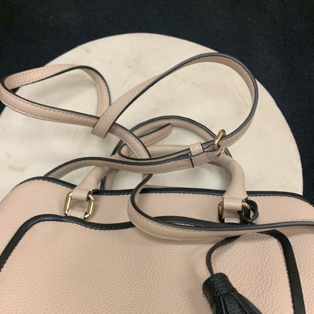 Kate Spade Ward Place Evangelie Satchel Bag Dusty Pink/Black Medium - Picture 13 of 16